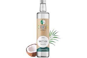 Go-Keto MCT Oil C8, 500ml | Olio MCT C8, 100% olio di cocco, senza olio di palma | perfetto per dieta chetogenica | crema di caffè cheto, per bulletproof coffee o frullato cheto | vegano