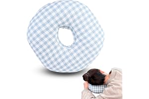 Sporgo Piercing almohada con orificio: Donut Almohada para dormir de lado Piercing Almohada Oreja Relief Pillow Almohada para el dolor de oído Piercing para dormir de lado, Donut Almohada contra el