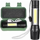 Promosyonca USB Şarjlı Mini El Feneri &ndash; LED Fener, 3 Modlu Işık, Metal Kasa, Klipsli Taşınabilir Aydınlatma, Kutulu Cep Fener