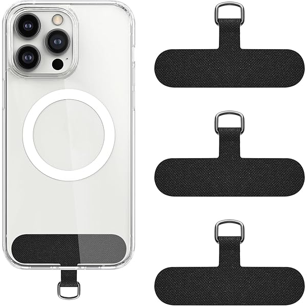 Lot De 2 Coussinets Universels Pour Téléphone - Patch Lanière Acier Inox - Compatible Tous Smartphones