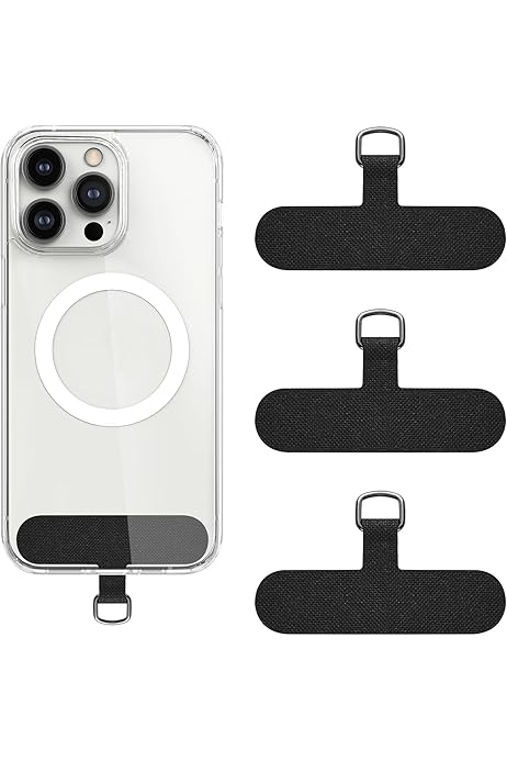 8 Toppe Per Cordino Telefono - Linguette Adesive Multicolori Per Fissare Cordini A Smartphone