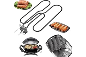 Mocoli éLément Chauffant Rechange pour Weber Barbecues éLectriques Q140 Et Q1400 Séries 66631 80342 80343 65620 éLément Chauffant en Acier Inoxydable Résistance De 230V 2200W