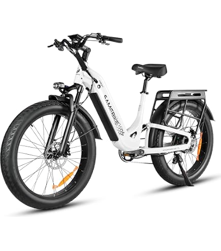 SAMEBIKE E-Bike Klapprad Elektrofahrrad mit 20 Zoll Fat Tire, 13Ah Lithium-Akku für Lange Reichweite bis 120KM, 7-Gang-All-Terrain Ebike Herren für MTB, Strand & Schnee Sport & Freizeit