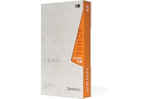 Ance per sax tenore sintetiche D'Addario VENN G2 - Ance per sassofono tenore con costruzione avanzata di fibre polimeriche, resina e canna naturale - Resistenza 2.0