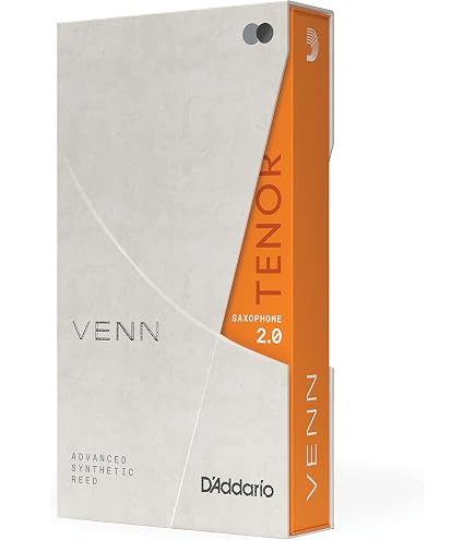 Anches Saxophone Alto D'Addario VENN G2 - Synthétiques Fibres Polymères - Résistance 2.0 - Son Chaud Et Stable