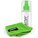 Mistify Natural Screen Cleaner Kit - 120ml Spray Bottle with 1 Microfibre Cloth [Smartphones Tablets Laptops TVs Touchscreen 