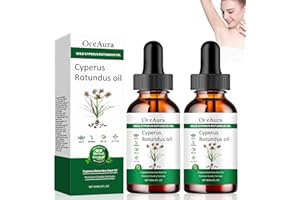 ZNNHNN Cyperus Rotundus Oil, 2 Pezzi Ciperus Rotundus Oil, 100% Pure Cyperus Oil, Oli Essenziali Ciperus per la Depilazione, Cyperus Oil, Ridurre La Crescita dei Capelli - 60ml * 2