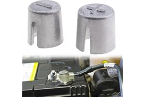 BAOSROY Coppie Manicotti Per Terminali Batteria,2pcs Manicotti Per Batterie,Adattatore Poli Batteria,Adattatori Per Convertitori Per Terminali Batteria Per Auto Manicotti Catodici Materiale Metallico Anodo
