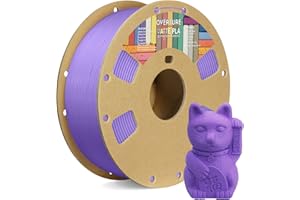 OVERTURE PLA Filament 1.75mm,PLA Matte,Matte PLA Filament 1.75mm,1kg Spool (2.2lbs),Dimensional Accuracy +/-0.03mm, Fit Most FDM Printer(Purple)