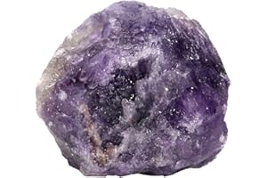 CrystalTears 1 Pezzo di Cristallo Ametista Grezza Curativa al Quarzo Grezzo per Avvolgere Il Filo, lucidare, lucidare, Tumbling, Reiki e Wicca