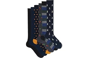 Ciocca Calze Uomo Lunghe Fantasia, Caldo Cotone Morbide e Confortevoli - 3/6/8 Paia