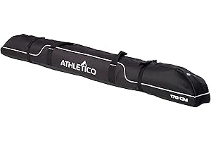 Athletico Diamond Trail Padded Ski Bag - Single Ski Travel Bag to Transport Skis