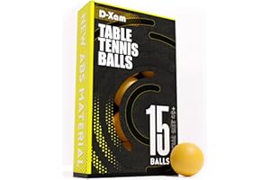 D-XAM New Durable ABS Ping Pong Balls - Table Tennis 40+ 1Star Training & Practice Racquet ball Ideal for Beer Pong DIY Art Craft Fun School games Party decoration Pet toy (15 PACK ORANGE)