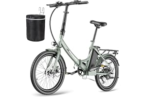 ‎FAFREES Fafrees F20 Light, ebike klappbar 20 Zoll, Elektrofahrrad 36V 16.75Ah, City EBike Damen 250W 25km/h, e-Bike klapprad Reichweite bis zu 65-130 km, E-Fahrrad Herren