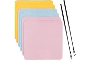 AYSATOGC 8 Stück Flötenputzer Set 6 Stk Reinigungstücher mit 2 Stk Flöten Reinigungsstab Flötenreinigungsset Querflöte Reinigungsset Zubehör für Die Pflege Ihres Instruments Saxophon Flöte Klarinette