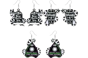 FFDHWU 3 Pairs of Snake Element Earrings, Funny Earrings, Creative Design Earrings, Party Clothing Accessories, Acrylic Cartoon Earrings