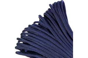 PARACORD PLANET Mil-Spec Commercial Grade 550lb Type III Nylon Paracord (Midnight Blue, 25 Feet)