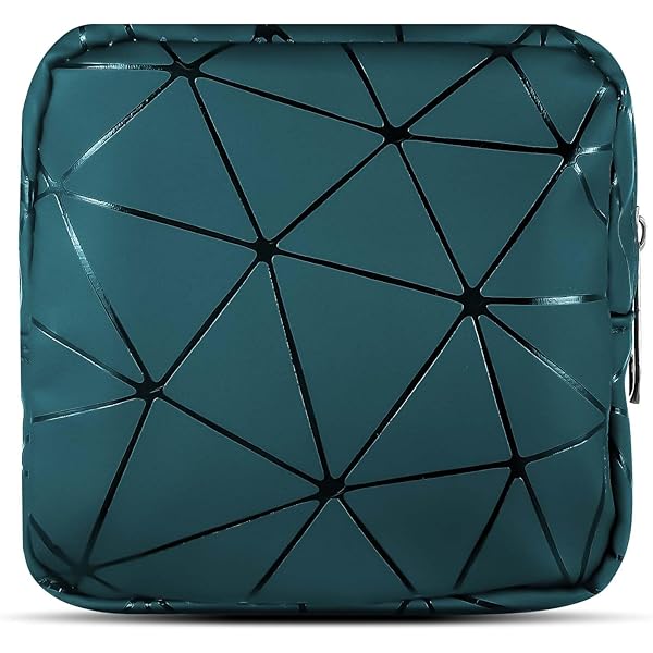 3 PCS Pochettes De Tampons Sacs De Rangement Pour Serviettes Hygiéniques Portables, Organisateur Pour Serviette Menstruel Porte Monnaie Femmes, Sac De Première Période Pour Filles (Vert Noir Argent