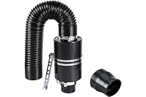 Pindex Universal Kaltlufteinlass 76mm mit Lufteinlassfilter, Auto Ansaugrohr Induktionsschlauch Luftkühlung Lufteinlassfilter Kit