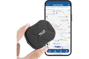 ZEERKEER Micro Localizzatore GPS, GPS tracker in Tempo Reale con Forte Magnete SOS antifurto Geo Fence allarme per bambini ianziani, auto, Satellitare Tracciatore di Posizione e Gratuita e APP