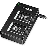 ENEGON NB-13L Bloc Batterie de Remplacement (2 Paquets) et Chargeur Dual pour Canon PowerShot G5X,G5X Mark II,G7X, G7X Mark I