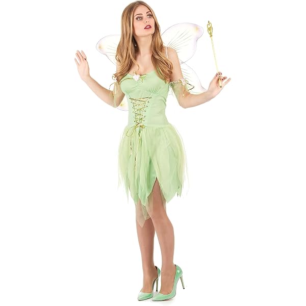 Costume De Fée Pour Femme - Haut à Paillettes, Jupe En Tulle, Ailes Amovibles - Pour Carnaval, Fête, Halloween - 5