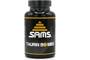 SAM'S Taurin Kapseln hochdosiert 1000 mg, ohne Zusatzstoffe, vegan (120 Kapseln)