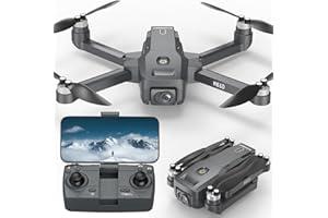 KARUISRC Drone GPS con Camara 4k Profesional Adultos Larga Distancia,RC Drone con Retorno Seguimiento Automatico para Principiantes,Drone Brushless Vuelo Circular,Alerta de Batería Baja,Menos de 249g