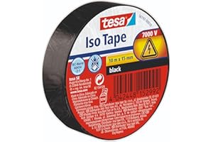 Tesa Nastro Isolante, 10M X 15Mm, Nero