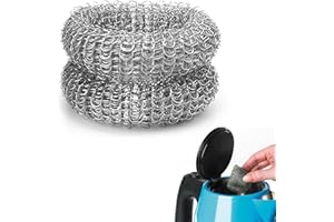 MIKIULY Edelstahl Kalkfänger, Kessel-Kalkfänger, Wiederverwendbarer Geschmacksneutral Kalkfänger Wasserkocher für Wasserkocher und Teekannen, Entfernt Kalk und Verunreinigungen