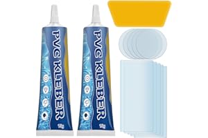 WONSHINE Pool Reparaturset, Pool Flicken, Wasserdichtes Poolfolie Reparaturset, Repariert Aufblasbaren Gegenständen, Einschließlich Aufblasbare Spa-Pools, Schlauchboote, Poolfolie and Kajaks (15ml, 2pack)