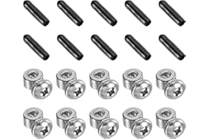 PATIKIL Zestaw wymiennych regulowanych śrub i zaślepek końcowych, 5 zestawów skakanek, zapasowe akcesoria zamienne do skakanki Speed Cable