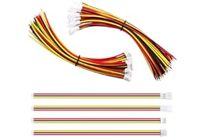 Lyeteung 20 Paia JST 2.0 PH 3 Pin Connettore Spina, JST 3 Pin Micro Elettrico Spina Connettore Maschio e Femmina con 150mm 22AWG Cavo