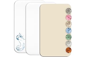 LOVELY HIPPO Drap Housse Cododo 55x90cm (Lot de 2) + 1 Alèse Imperméable Protège Matelas Cododo - Set 2+1 Draps Cododo et Alèse Cododo - Oeko-TEX (Blanc/Vanille, 55 x 90 cm)