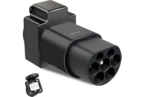 GUWIEYG Adaptateur Type2 vers Schuko, Chargeur EV 16A ou Adaptateur de Station de Charge Type2, déchargeur IEC 62196