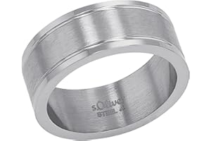 s.Oliver Ring Edelstahl Herren Ringe, Kommt in Schmuck Geschenk Box