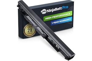 NinjaBatt Pro Battery for HP 807957-001 807956-001 HS04 HS03 HSTNN-LB6V 807612-421 HSTNN-LB6U 250 G5 807611-421 15-AF067SA TPN-I119 843532-851 - [4 Cells/2600mAh]