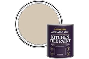 Rust-Oleum Light Brown water resistant Kitchen Tile Paint in Matt Finish - Butterscotch 750ml