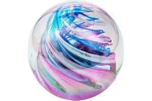 Pfronten Schmuck Traumkugel Traum-Kugel Mini Briefbeschwerer, Bonbon mit Öleffekt - Handarbeit, 6 cm Ø