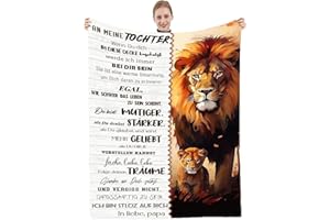HSIENTPE Tochter Geschenke von Papa, Kuscheldecke Geschenk für Tochter, Beste Tochter Geschenke, Vater Tochter Personalisierte Decke Geschenk, Geburtstagsgeschenk für Meine Tochter, 18 Geburtstag Mädchen