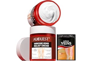 CAPPUVINI Auquest Varicose Veins Relief Cream, Varicose Veins Treatment for Legs, Varicose Veins Repair Set, Auquest Varicose Vein Cream Veinsrelief Cream Spider Veins Repair Cream and Varicose Veins Patches