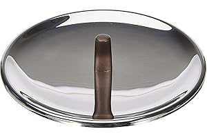Alessi edo | PU200/20 - Coperchio in Acciaio Inox, Pomolo in Acciaio Inox con Rivestimento in PVD, Marrone