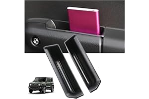 RUIYA Kompatybilny z Suzuki Jimny JB64S JB74W 2018-2023, 2024, pudełko do przechowywania, organizer na klamkę drzwi samochodowych, organizer na uchwyt do drzwi samochodowych