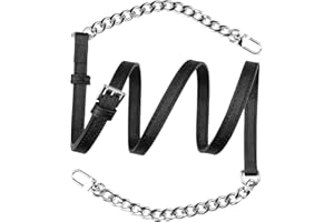 SOPROM Correa para Michael Kors Crossbody Bolso, Correas Bolsos de Mujer MK Ajustable Strap Kit(Negro)