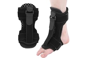 DEROR Einstellbare Fußheberorthese, Orthese Plantarfasciitis Recovery Fußschiene Unterstützung