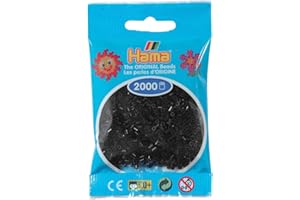 DAN IMPORT Hama Perlen, Mini-Größe 2.5mm Schwarz