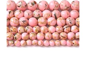 8 MM 46 STK Rosa snäcka turkos distans lösa pärlor för smyckestillverkning gör-det-själv armband halsband