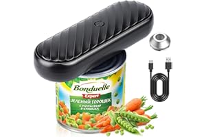 BUDOCI Dosenöffner Elektrisch, Wiederaufladbar Dosenöffner Ohne Scharfe Kanten,mit Ersatz Schneidekopf Automatisher Büchsenöffner Can Opener für Köche, Senioren, Jugend, Kind, Arthritische Hände