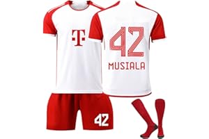 MOBILIA Trikot Fussball Jungen Kinder Fußballtrikot Fussball Jersey Football Trikots Kinder und Erwachsene Trainingsanzug Tshirt, Shorts und Socken Fußballtrikot für Kinder