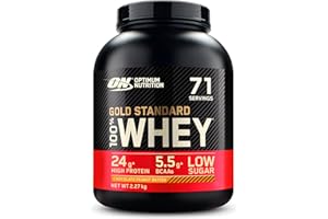 Optimum Nutrition Gold Standard 100% Whey, Poudre de Protéines pour Construction et Récupération Musculaire, avec Glutamine et Acides Aminés BCAA Naturels, Chocolat et Cacahuète, 71 Portions, 2,27 kg